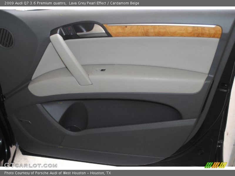 Lava Grey Pearl Effect / Cardamom Beige 2009 Audi Q7 3.6 Premium quattro