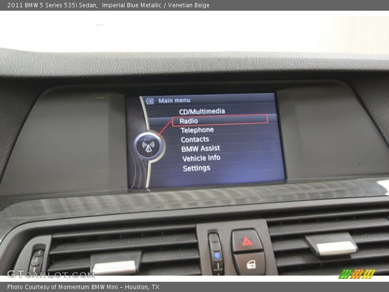 Imperial Blue Metallic / Venetian Beige 2011 BMW 5 Series 535i Sedan
