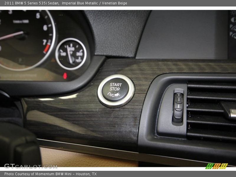 Imperial Blue Metallic / Venetian Beige 2011 BMW 5 Series 535i Sedan