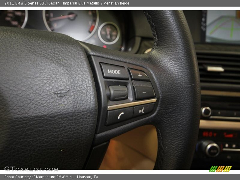 Imperial Blue Metallic / Venetian Beige 2011 BMW 5 Series 535i Sedan