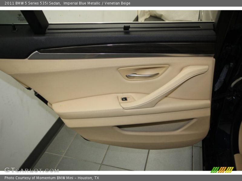 Imperial Blue Metallic / Venetian Beige 2011 BMW 5 Series 535i Sedan