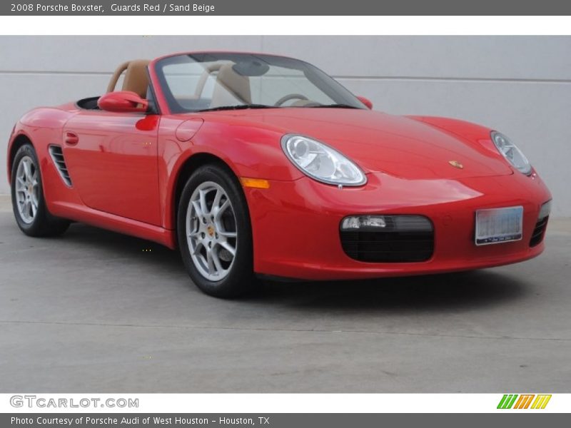 Guards Red / Sand Beige 2008 Porsche Boxster