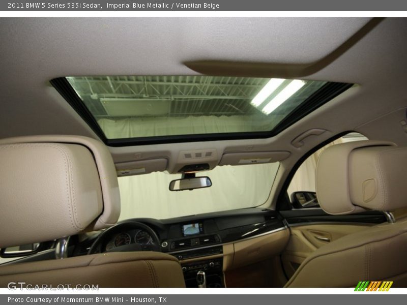 Imperial Blue Metallic / Venetian Beige 2011 BMW 5 Series 535i Sedan