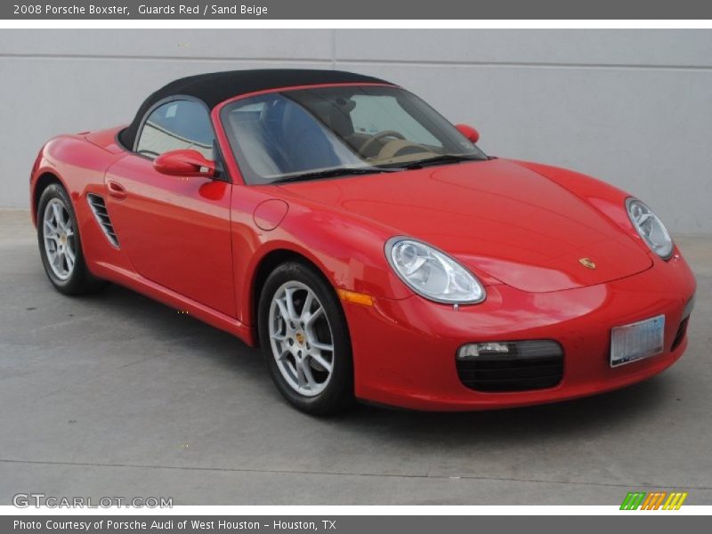 Guards Red / Sand Beige 2008 Porsche Boxster