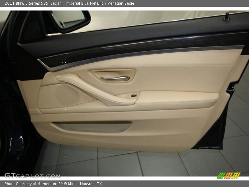 Imperial Blue Metallic / Venetian Beige 2011 BMW 5 Series 535i Sedan