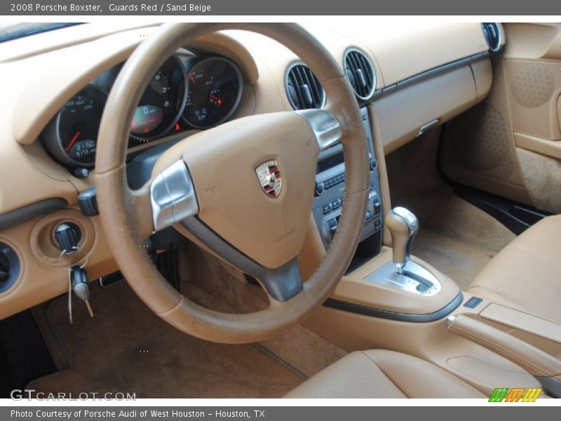 Guards Red / Sand Beige 2008 Porsche Boxster