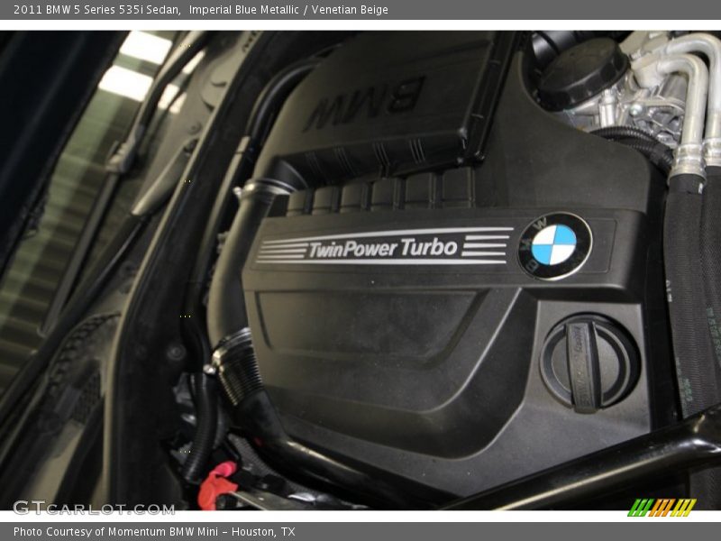 Imperial Blue Metallic / Venetian Beige 2011 BMW 5 Series 535i Sedan