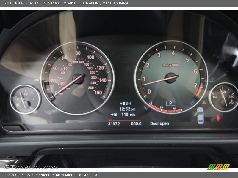 Imperial Blue Metallic / Venetian Beige 2011 BMW 5 Series 535i Sedan