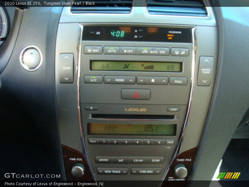 Tungsten Silver Pearl / Black 2010 Lexus ES 350