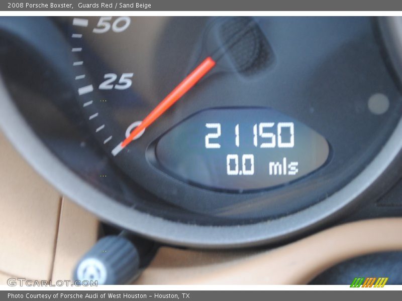 Guards Red / Sand Beige 2008 Porsche Boxster