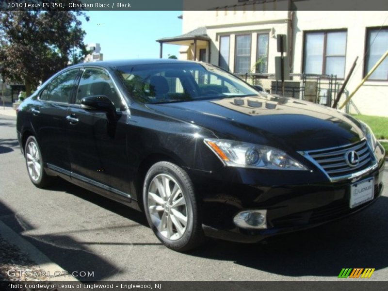 Obsidian Black / Black 2010 Lexus ES 350