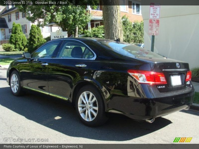 Obsidian Black / Black 2010 Lexus ES 350