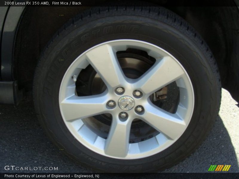 Flint Mica / Black 2008 Lexus RX 350 AWD