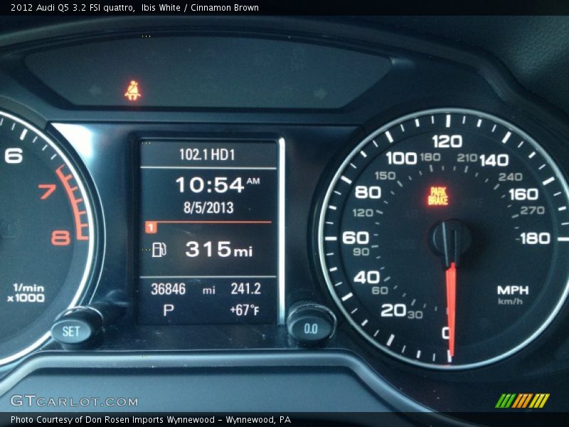 Ibis White / Cinnamon Brown 2012 Audi Q5 3.2 FSI quattro