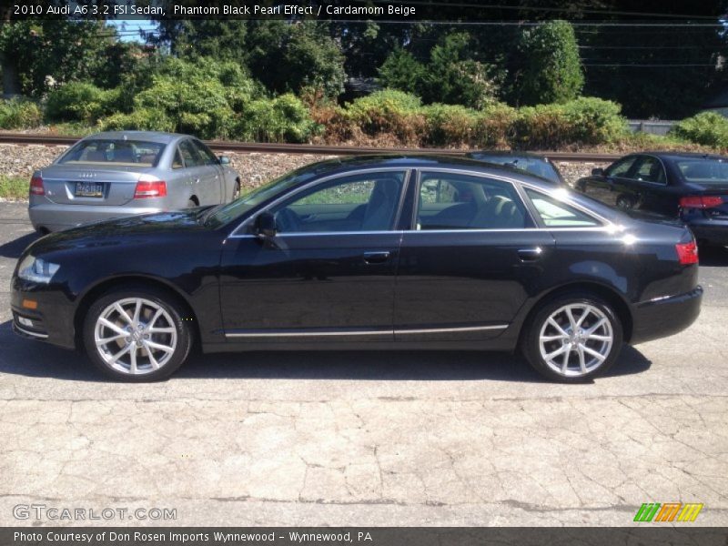 Phantom Black Pearl Effect / Cardamom Beige 2010 Audi A6 3.2 FSI Sedan