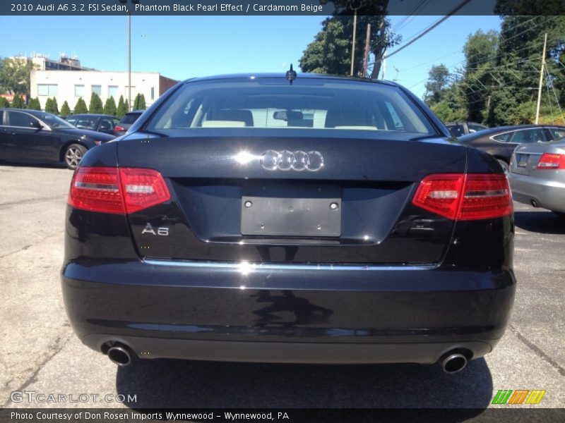 Phantom Black Pearl Effect / Cardamom Beige 2010 Audi A6 3.2 FSI Sedan