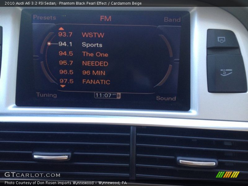 Phantom Black Pearl Effect / Cardamom Beige 2010 Audi A6 3.2 FSI Sedan