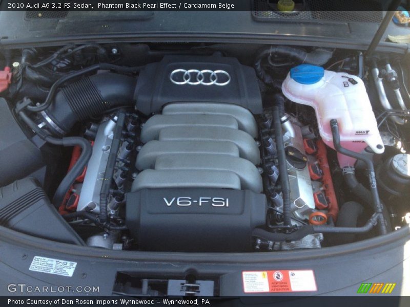 Phantom Black Pearl Effect / Cardamom Beige 2010 Audi A6 3.2 FSI Sedan
