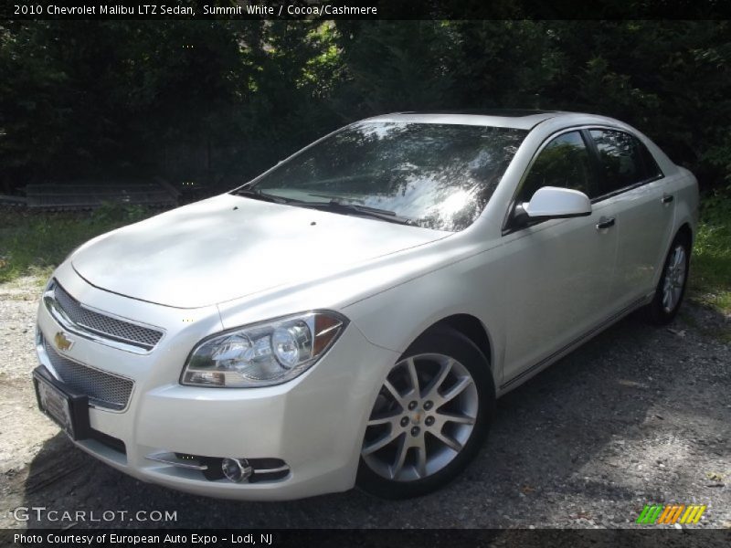 Summit White / Cocoa/Cashmere 2010 Chevrolet Malibu LTZ Sedan