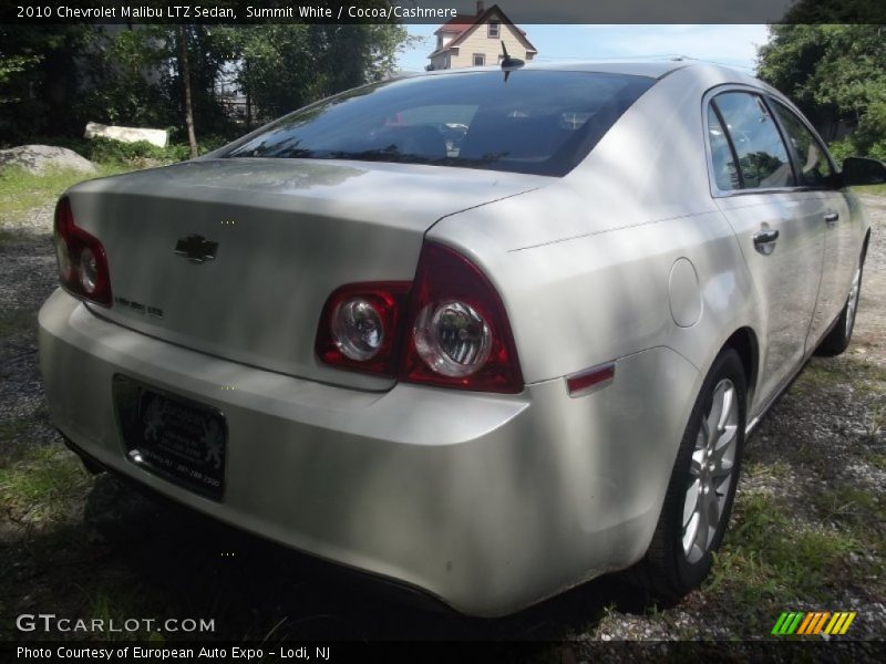 Summit White / Cocoa/Cashmere 2010 Chevrolet Malibu LTZ Sedan