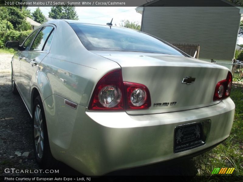 Summit White / Cocoa/Cashmere 2010 Chevrolet Malibu LTZ Sedan