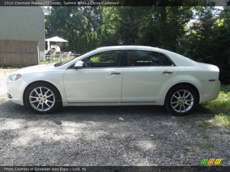 Summit White / Cocoa/Cashmere 2010 Chevrolet Malibu LTZ Sedan