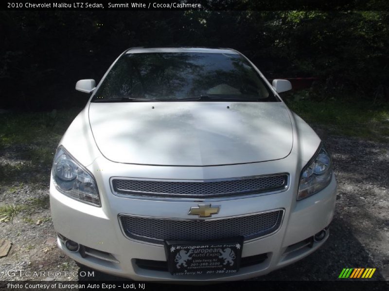 Summit White / Cocoa/Cashmere 2010 Chevrolet Malibu LTZ Sedan