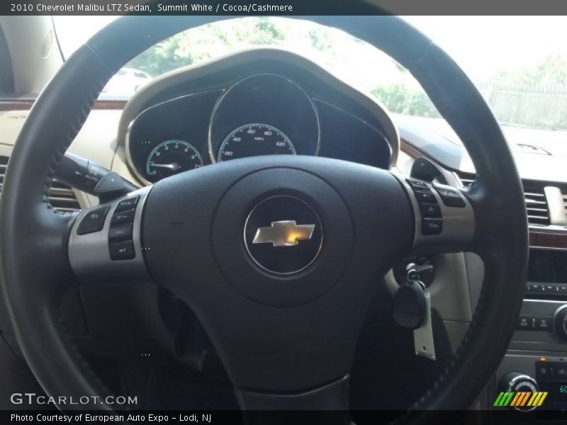 Summit White / Cocoa/Cashmere 2010 Chevrolet Malibu LTZ Sedan