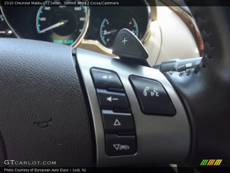 Summit White / Cocoa/Cashmere 2010 Chevrolet Malibu LTZ Sedan