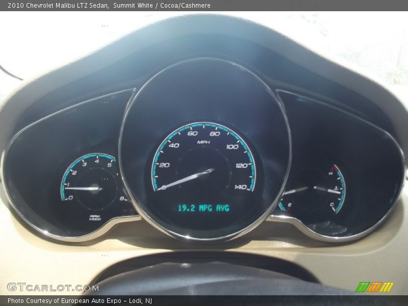 Summit White / Cocoa/Cashmere 2010 Chevrolet Malibu LTZ Sedan