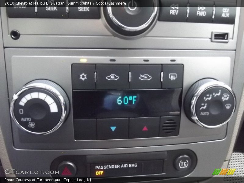 Summit White / Cocoa/Cashmere 2010 Chevrolet Malibu LTZ Sedan