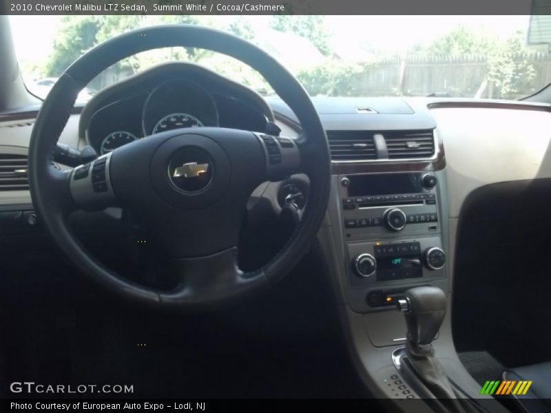 Summit White / Cocoa/Cashmere 2010 Chevrolet Malibu LTZ Sedan