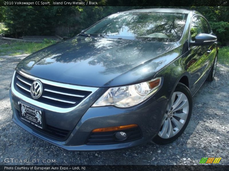 Island Grey Metallic / Black 2010 Volkswagen CC Sport