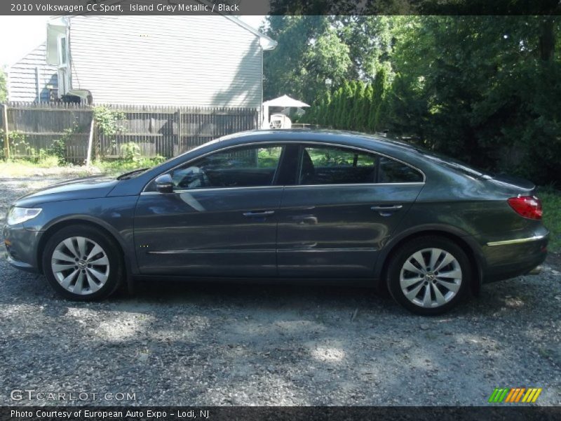 Island Grey Metallic / Black 2010 Volkswagen CC Sport