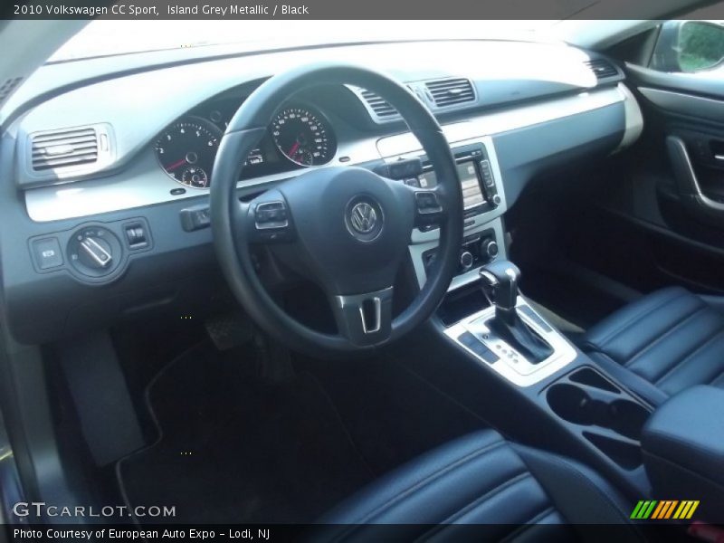 Island Grey Metallic / Black 2010 Volkswagen CC Sport