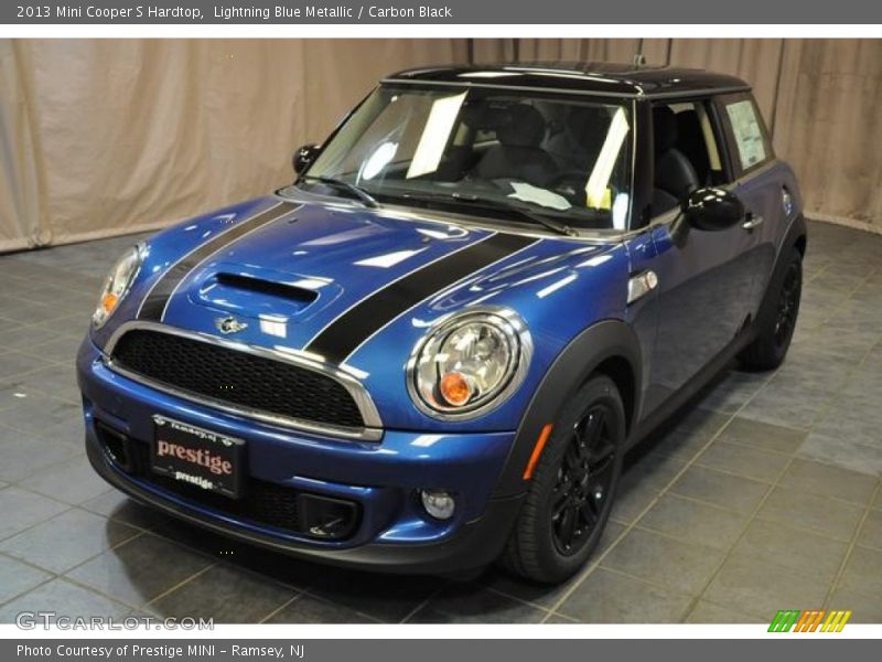 Lightning Blue Metallic / Carbon Black 2013 Mini Cooper S Hardtop