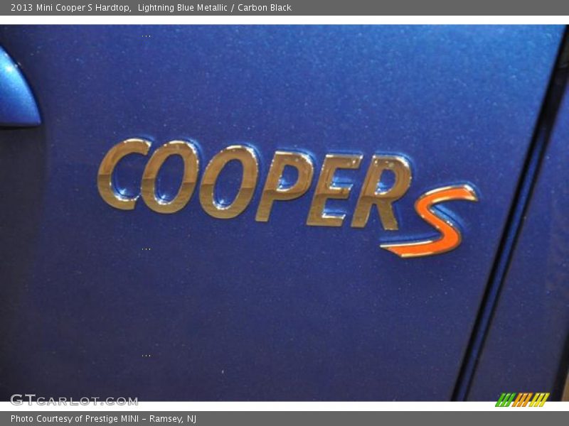 Lightning Blue Metallic / Carbon Black 2013 Mini Cooper S Hardtop