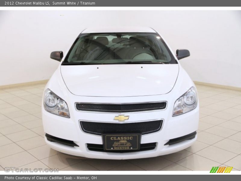 Summit White / Titanium 2012 Chevrolet Malibu LS