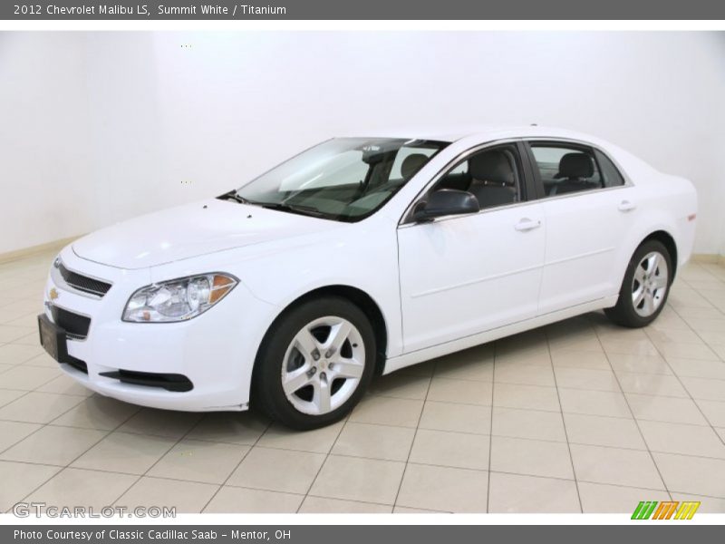 Summit White / Titanium 2012 Chevrolet Malibu LS