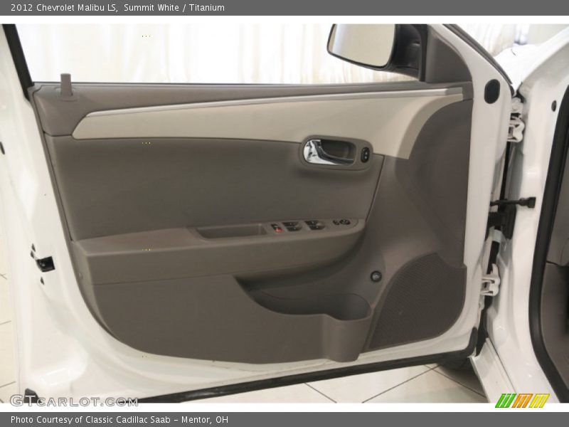 Summit White / Titanium 2012 Chevrolet Malibu LS