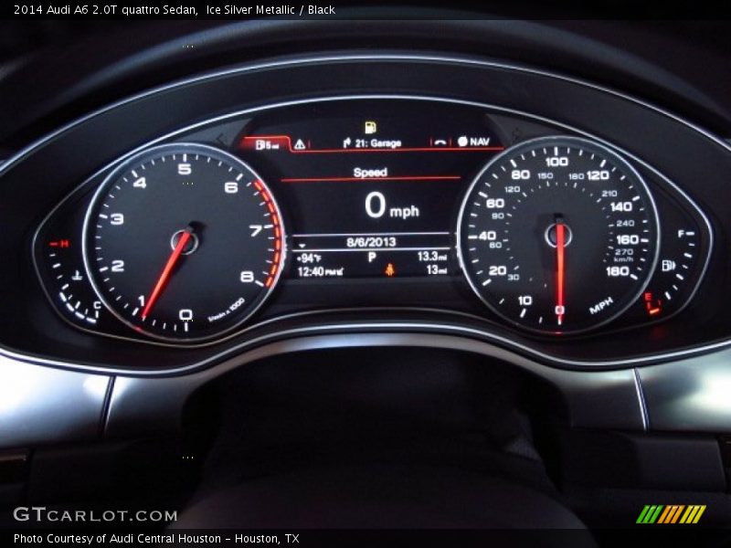 Ice Silver Metallic / Black 2014 Audi A6 2.0T quattro Sedan