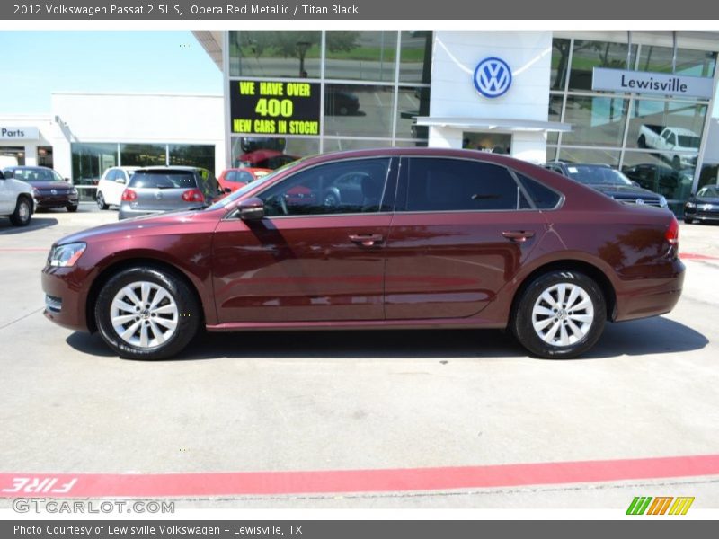 Opera Red Metallic / Titan Black 2012 Volkswagen Passat 2.5L S