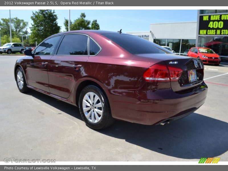 Opera Red Metallic / Titan Black 2012 Volkswagen Passat 2.5L S
