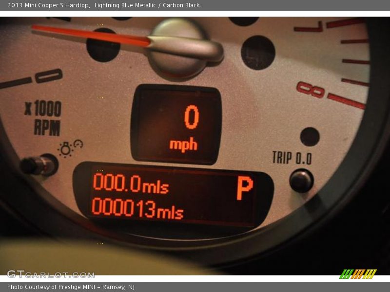 Lightning Blue Metallic / Carbon Black 2013 Mini Cooper S Hardtop