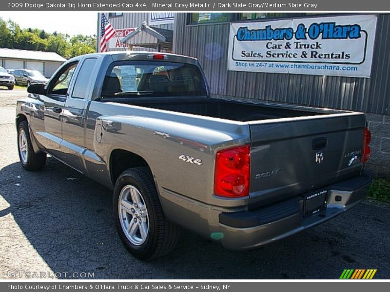 Mineral Gray Metallic / Dark Slate Gray/Medium Slate Gray 2009 Dodge Dakota Big Horn Extended Cab 4x4