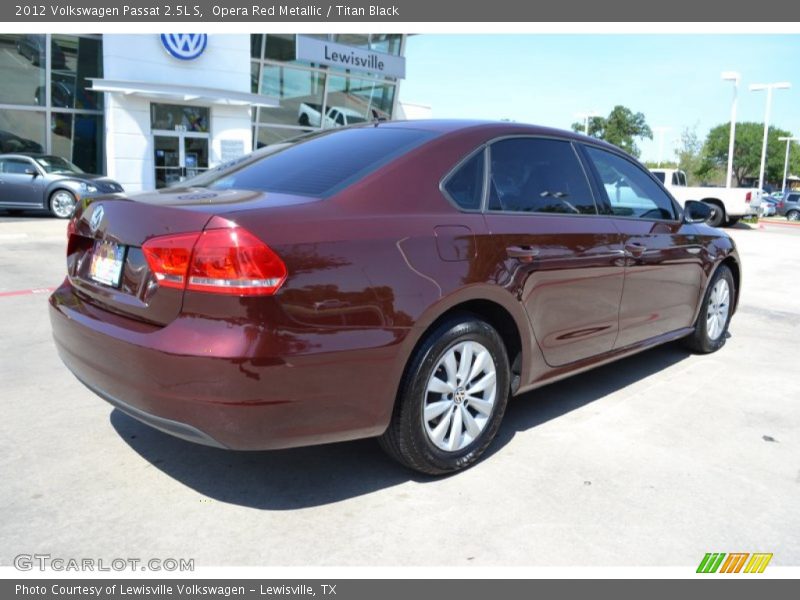 Opera Red Metallic / Titan Black 2012 Volkswagen Passat 2.5L S