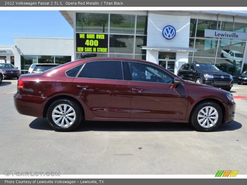 Opera Red Metallic / Titan Black 2012 Volkswagen Passat 2.5L S