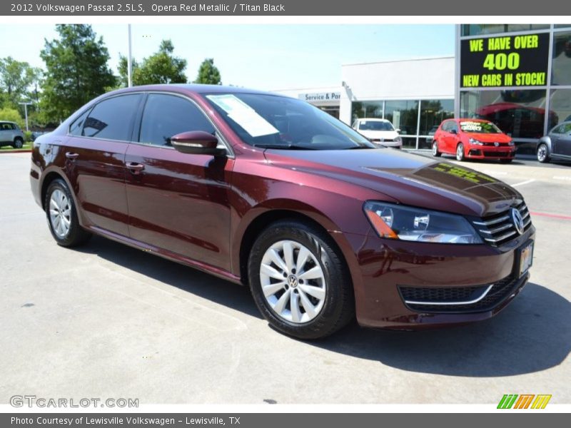 Opera Red Metallic / Titan Black 2012 Volkswagen Passat 2.5L S