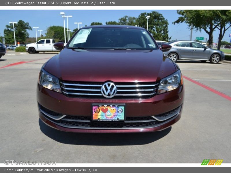 Opera Red Metallic / Titan Black 2012 Volkswagen Passat 2.5L S