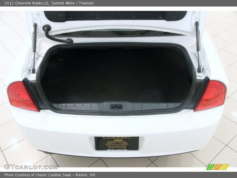 Summit White / Titanium 2012 Chevrolet Malibu LS